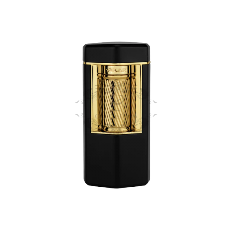MERIDIAN TRIPLE FIRE CIGAR LIGHTER BLACK ROSE GOLD