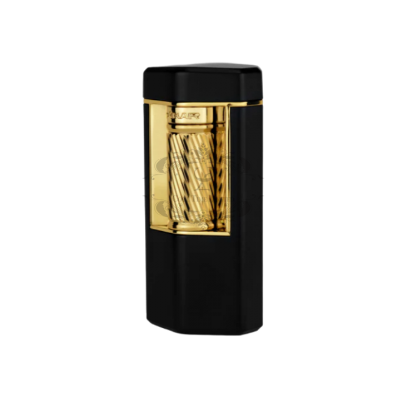 MERIDIAN TRIPLE FIRE CIGAR LIGHTER BLACK ROSE GOLD