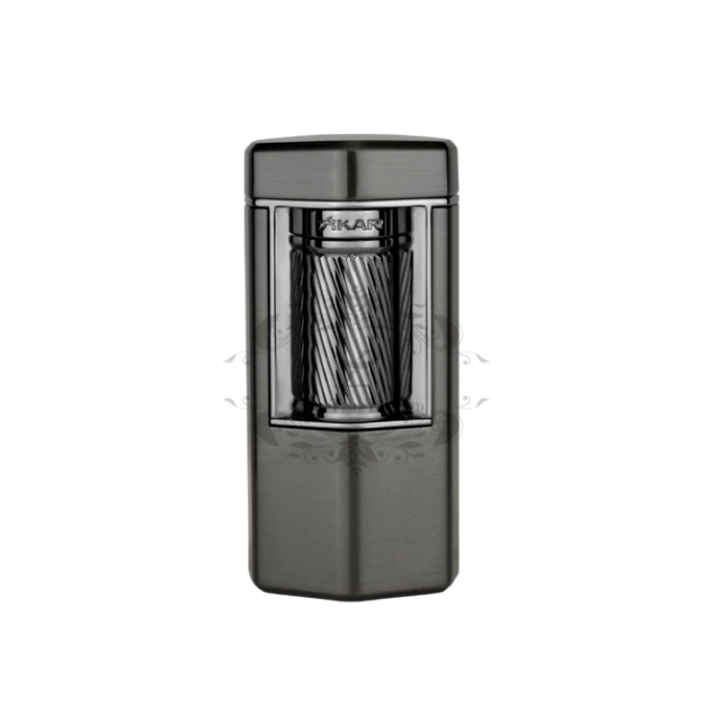 MERIDIAN THREE SOFT FIRE CIGAR LIGHTER CARBON GRAY