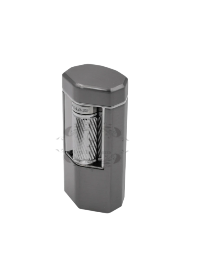 MERIDIAN THREE SOFT FIRE CIGAR LIGHTER CARBON GRAY