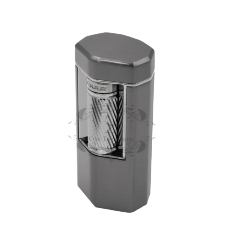 MERIDIAN THREE SOFT FIRE CIGAR LIGHTER CARBON GRAY