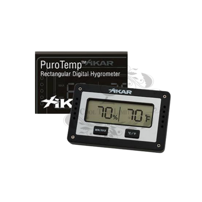XIKAR RECTANGULAR DIGITAL HYGROMETER