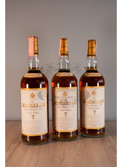 MACALLAN 7 YEARS OLD SINGLE HIGHLAND MALT SCOTCH WHISKY (OLD EDITION) 1L